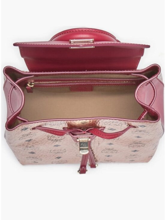 MFO Champaigne / Gold Colorblock Leather Backpack - Beautiful! main image 4